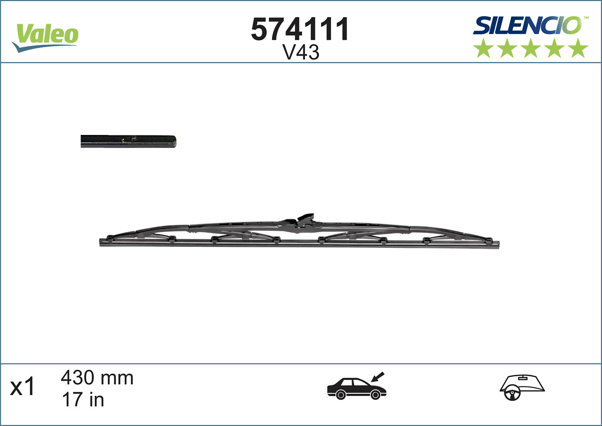 Lamela stergator VALEO 574111